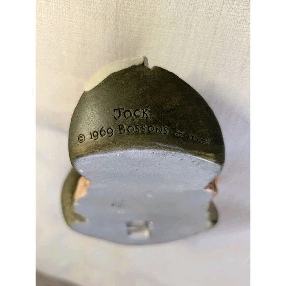 Vintage Bossons Chalkware Head 1969 JOCK Wall Hanging Sculpture Made in England - Picture 7 of 16